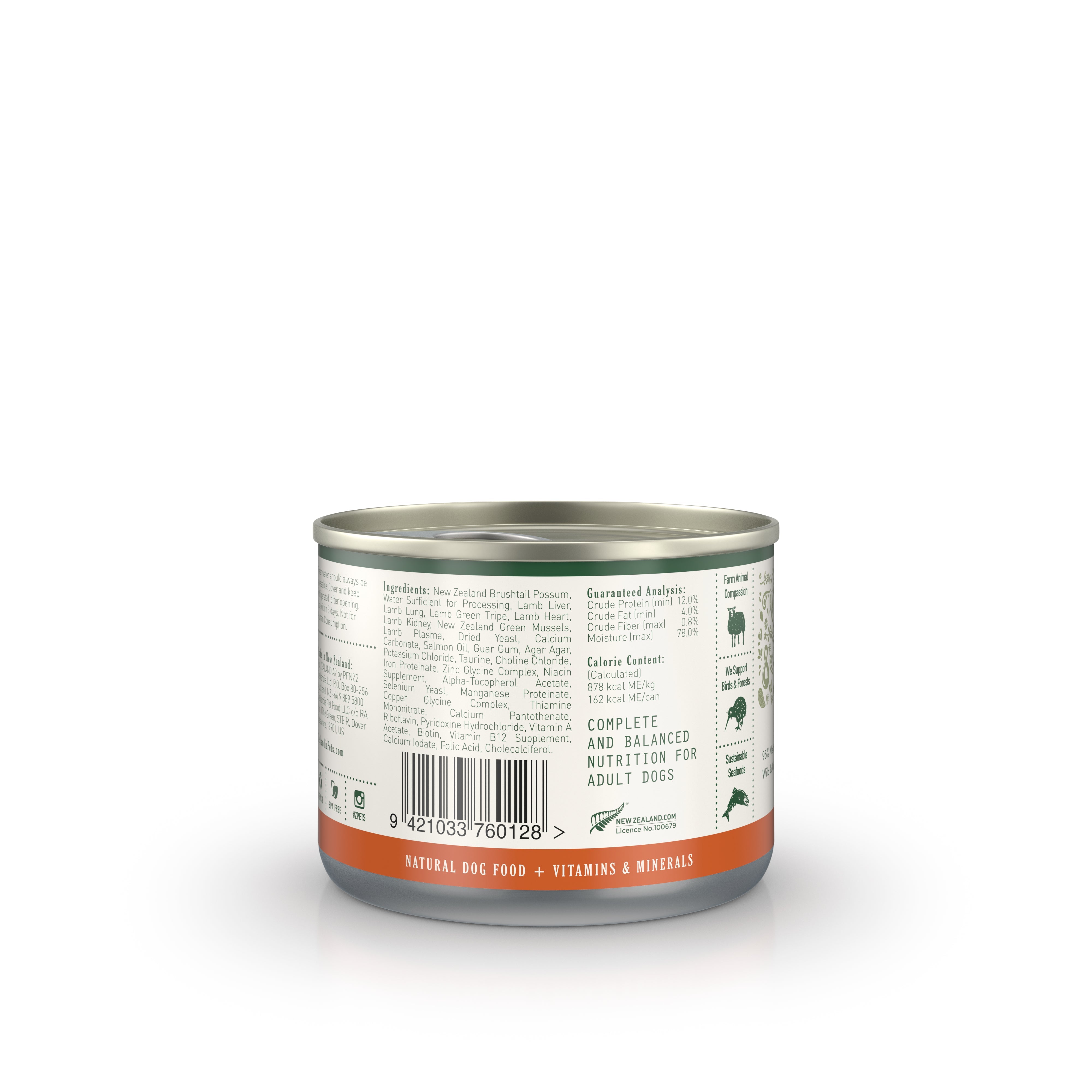 Zealandia Brushtail Pâté Wet Dog Food (USA)