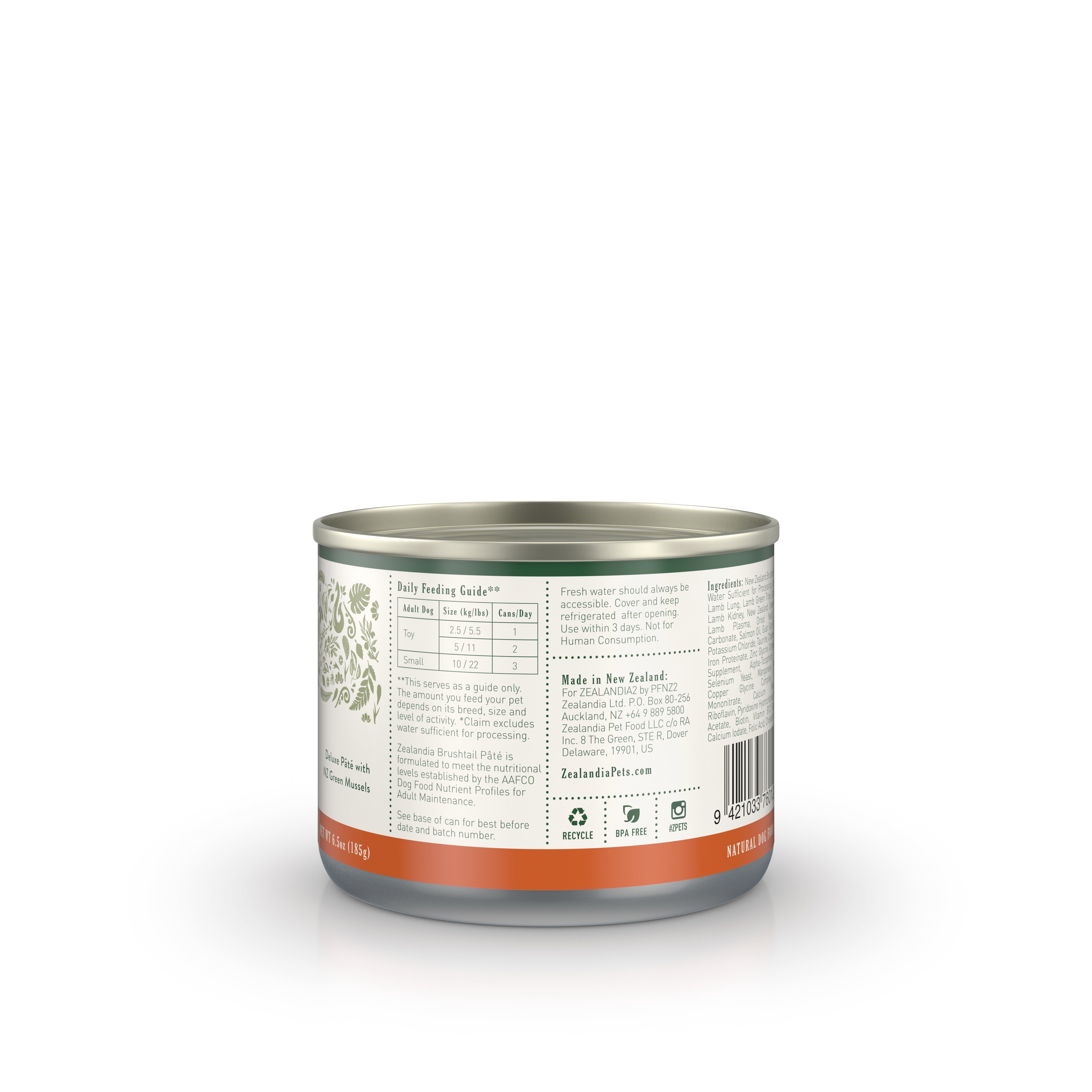 Zealandia Brushtail Pâté Wet Dog Food (USA)