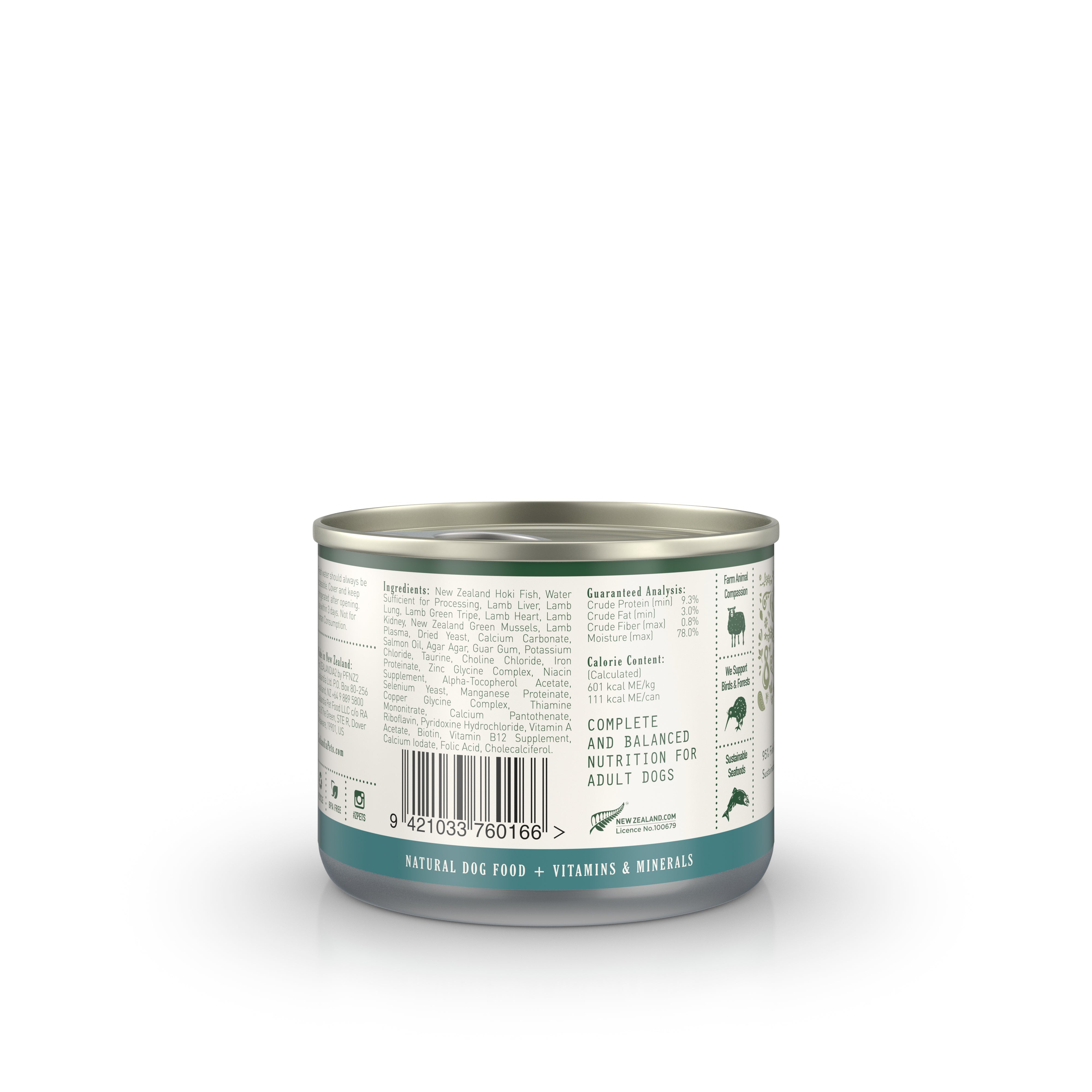 Zealandia Hoki Fish Pâté Wet Dog Food (USA)