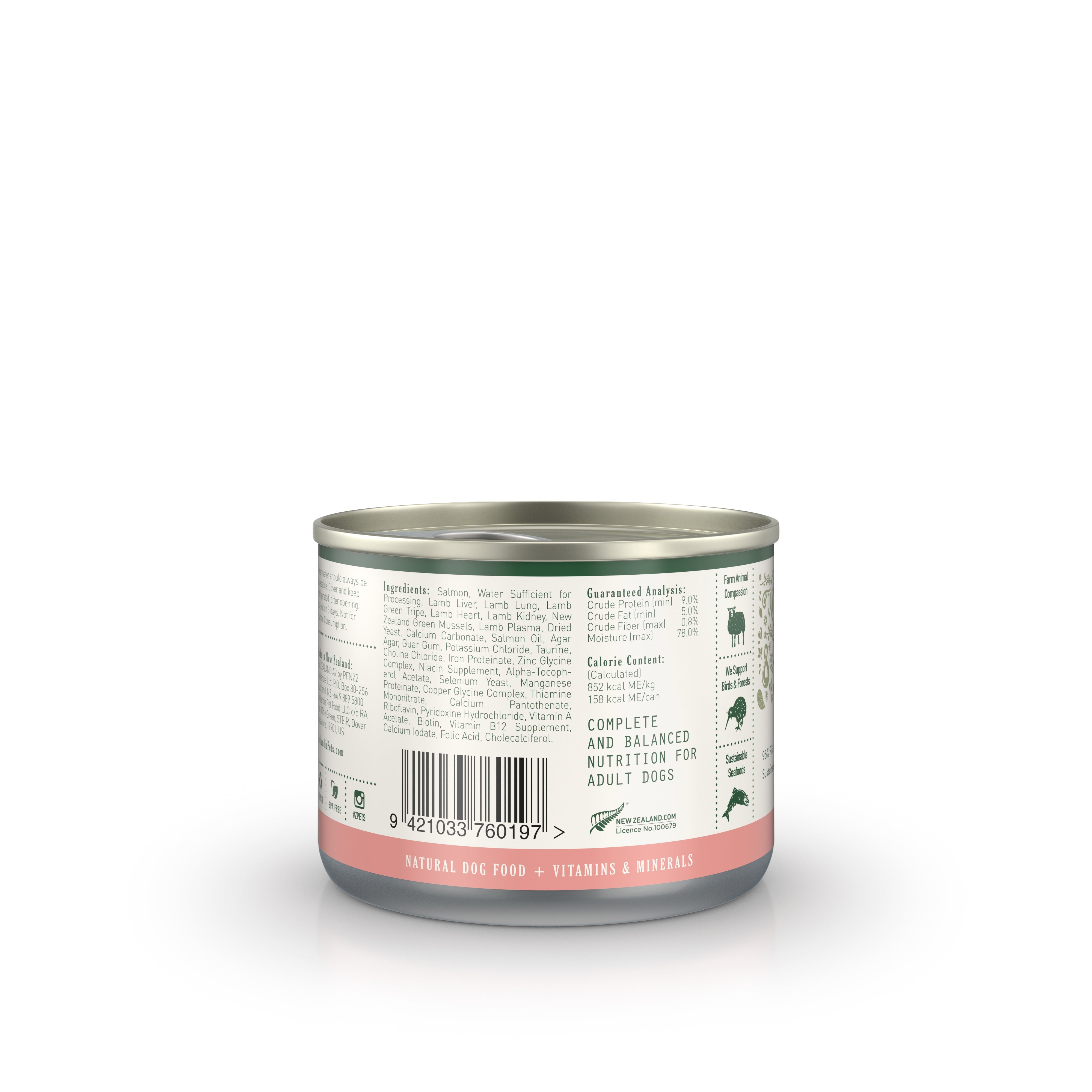 Zealandia Salmon Pâté Wet Dog Food (USA)